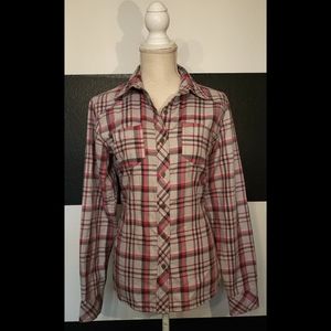 🧡🍁NORTH FACE🍁🧡 Ladies Long sleeve plaid